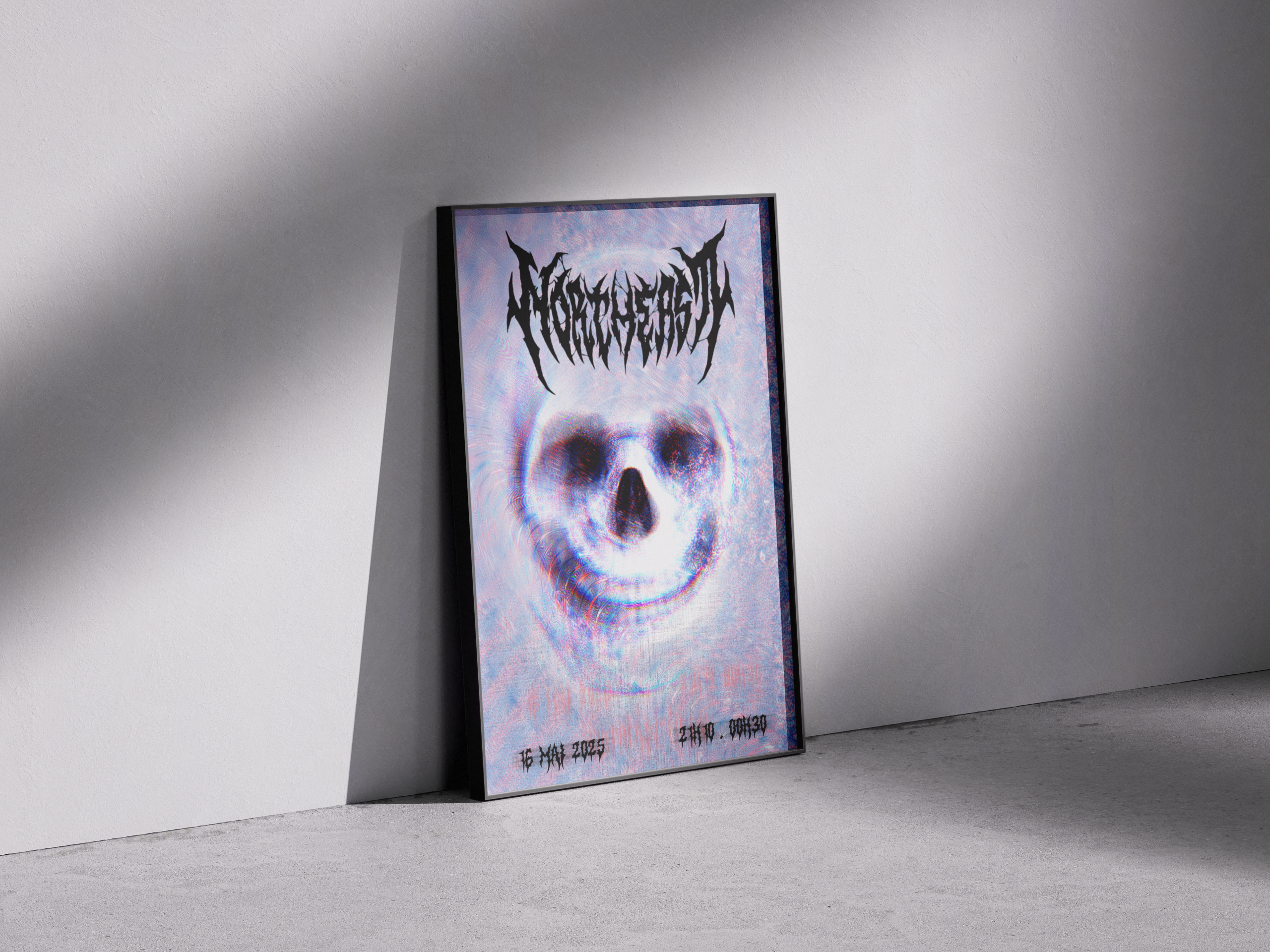 affiche metal agence de communication blois plein écran